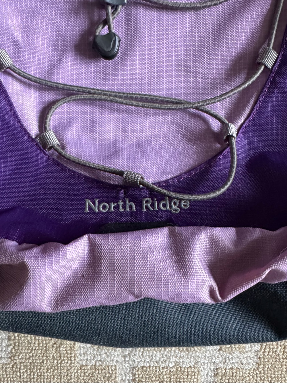 L.L. Bean North Ridge Backpack Purple Laptop Hiking School Travel Daypack - Picture 8 of 14